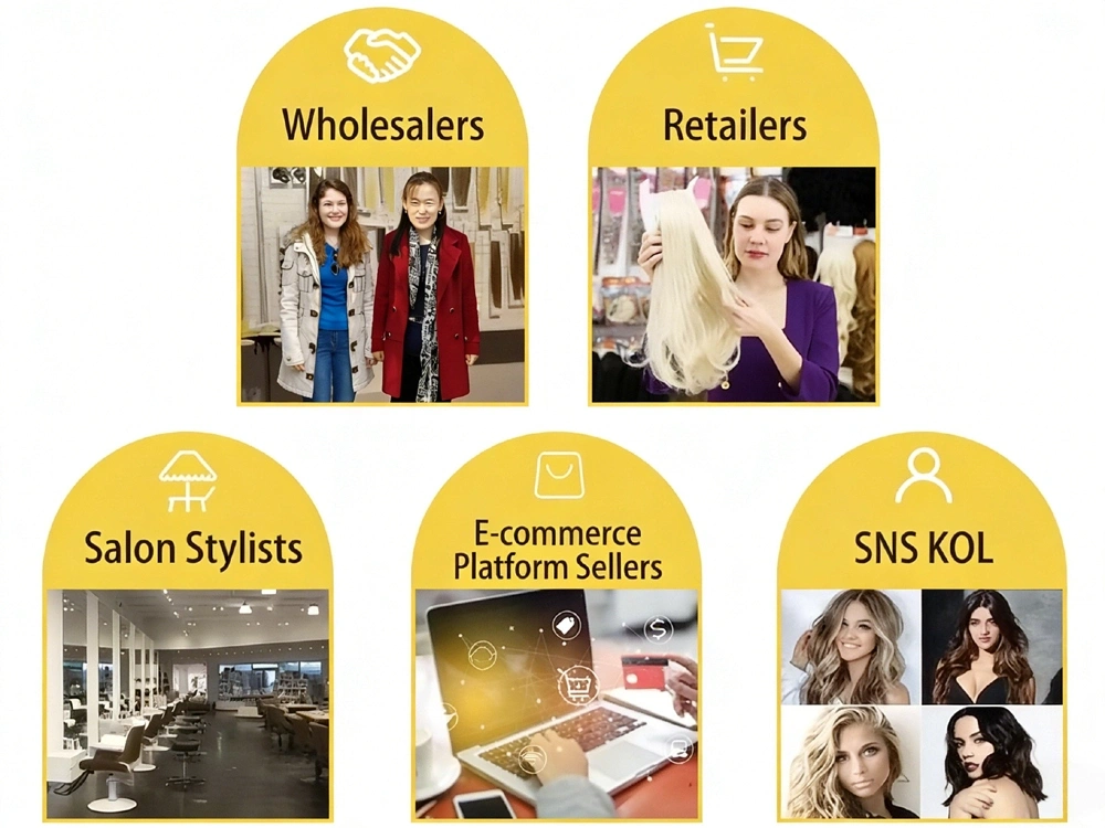 Human Hair Extension Weft